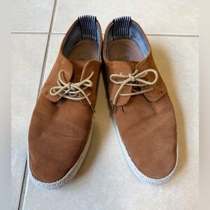 Stacy Adams Shoes Nicolo Plain Toe Lace Up Espadrille Cognac Mens 12